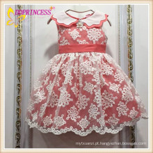 2015 novo design meninas rendas vestido de crianças vestidos de compras online com colarinho